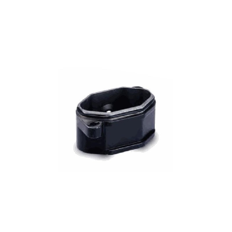 Embase encastrée 3A, Alliage de zinc moulé, acier inoxydable, IP68/IP69K, Sortie basse